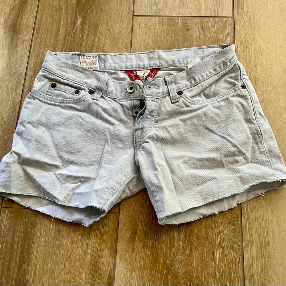 Lucky Brand Button Up Distressed Shorts
